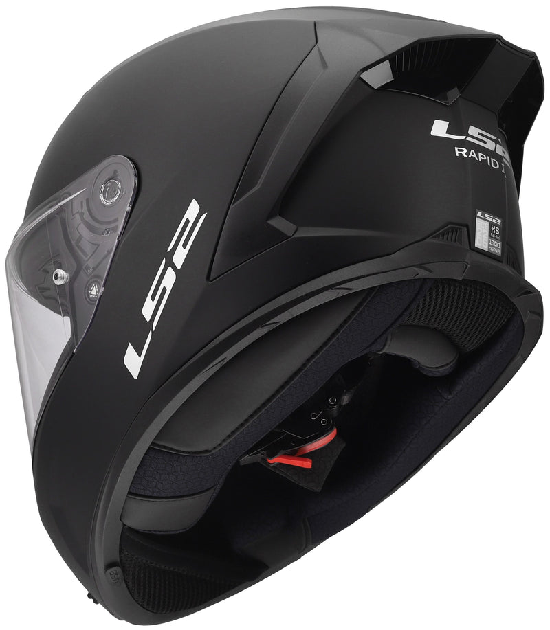 LS2 FF820 Rapid III Solid Mat Zwart Integraalhelm ECE 22.06 – foto 5
