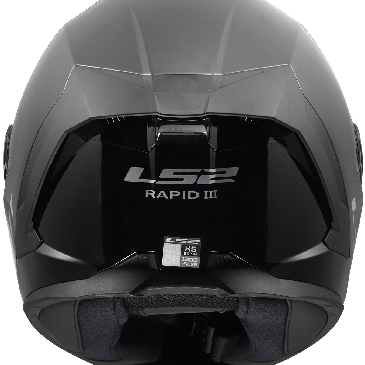 LS2 FF820 Rapid III Solid Zwart Integraalhelm ECE 22.06 – foto 2