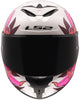 LS2 FF820 Rapid III Poppies Wit/Roze Integraalhelm ECE 22.06