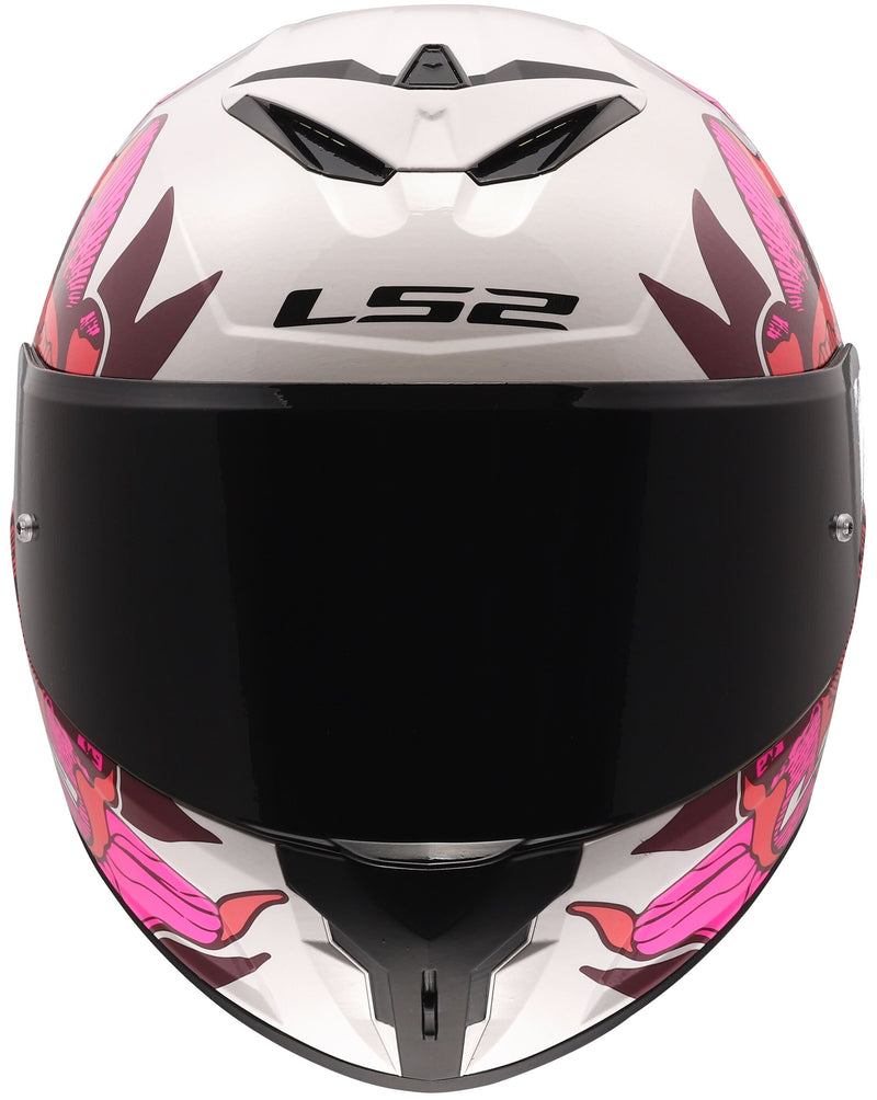 LS2 FF820 Rapid III Poppies Wit/Roze Integraalhelm ECE 22.06