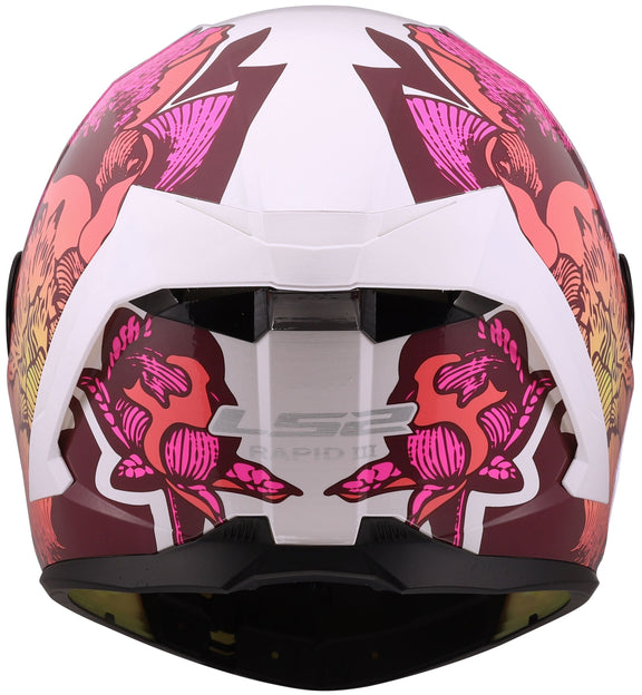 LS2 FF820 Rapid III Poppies Wit/Roze Integraalhelm ECE 22.06 – foto 2
