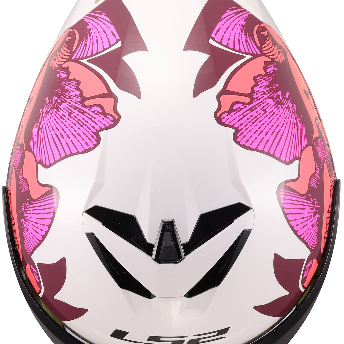 LS2 FF820 Rapid III Poppies Wit/Roze Integraalhelm ECE 22.06 – foto 3