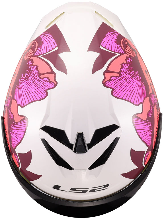 LS2 FF820 Rapid III Poppies Wit/Roze Integraalhelm ECE 22.06 – foto 3