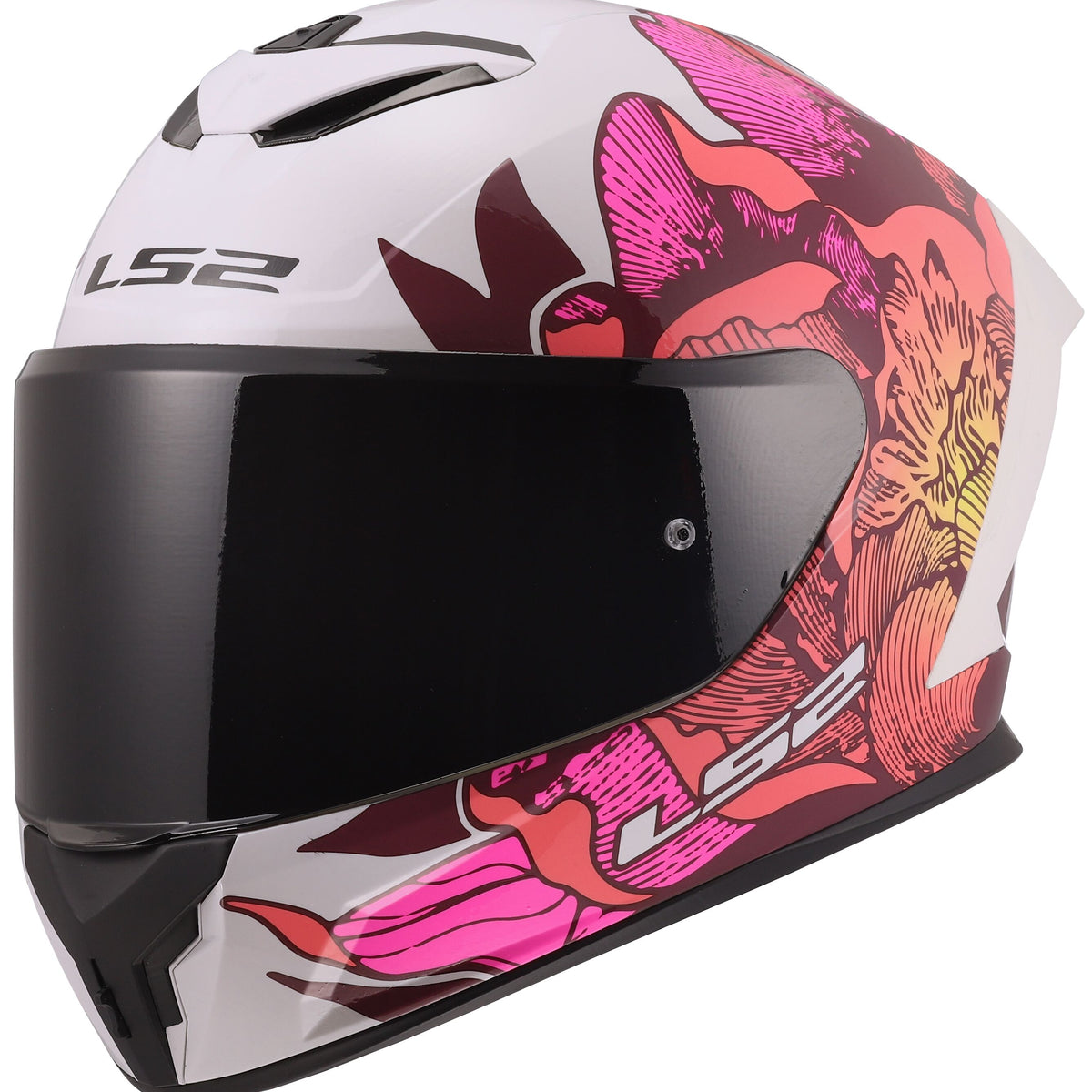 LS2 FF820 Rapid III Poppies Wit/Roze Integraalhelm ECE 22.06 – foto 4