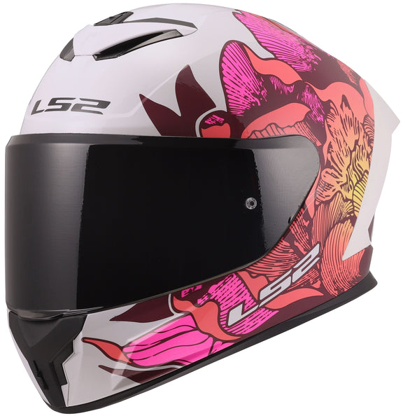 LS2 FF820 Rapid III Poppies Wit/Roze Integraalhelm ECE 22.06 – foto 4