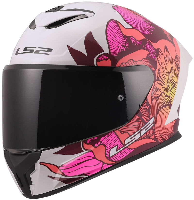 LS2 FF820 Rapid III Poppies Wit/Roze Integraalhelm ECE 22.06 – foto 4