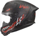 LS2 FF820 Rapid III Kaiju II Zwart/Rood/Wit Integraalhelm ECE 22.06