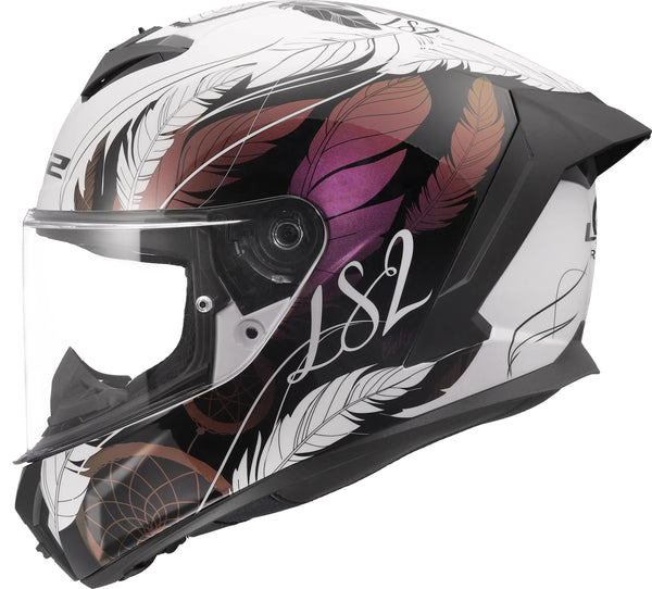 LS2 FF820 Rapid III Boho Weiß/Schwarz/Pink Integralhelm ECE 22.06