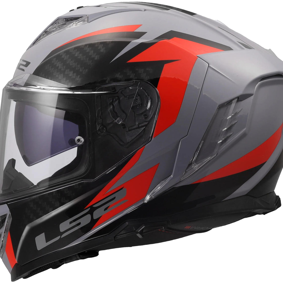 LS2 FF818 Storm III Dynamo Grijs/Rood Integraalhelm ECE 22.06