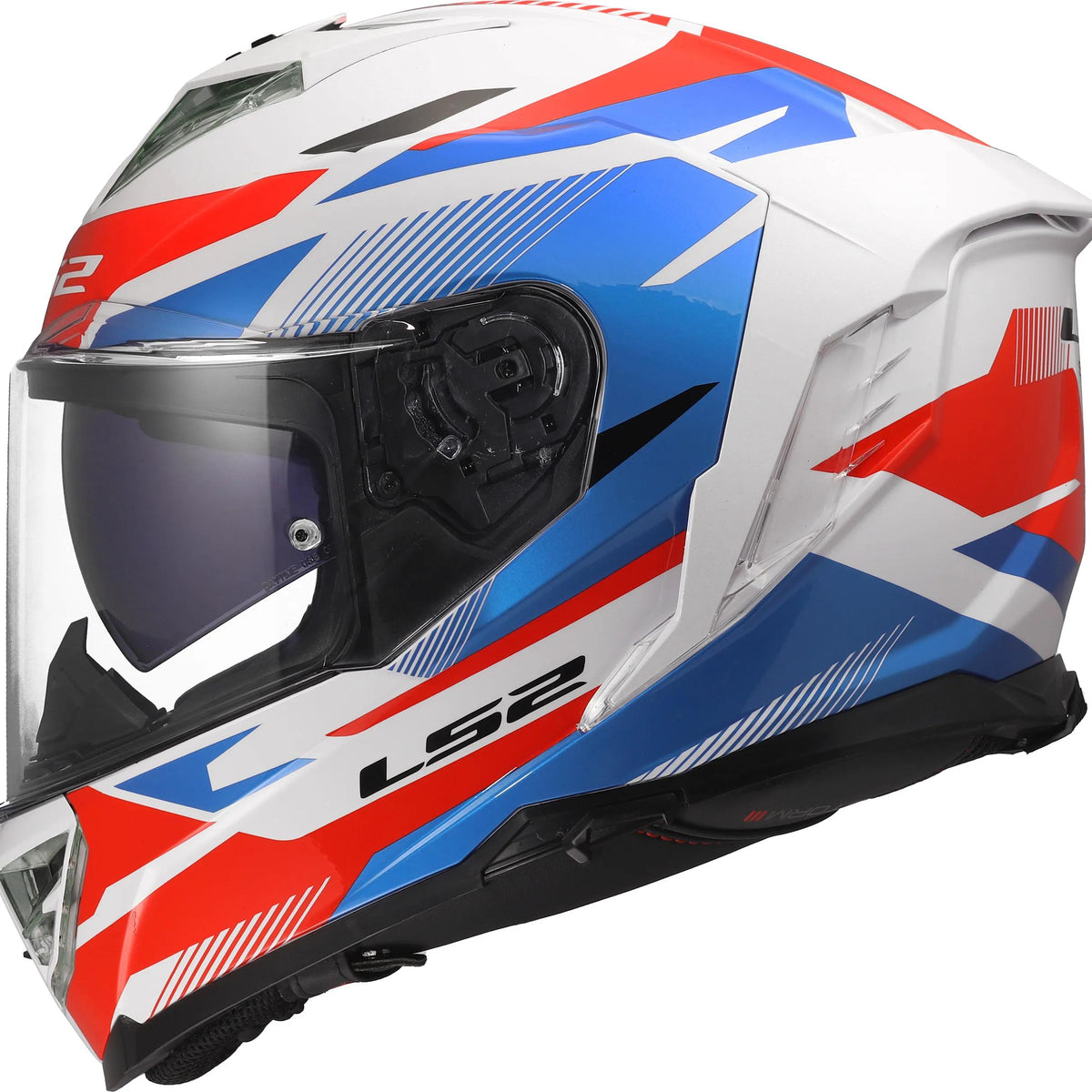 LS2 FF818 Storm III Komai Wit/Blauw/Rood Integraalhelm ECE 22.06