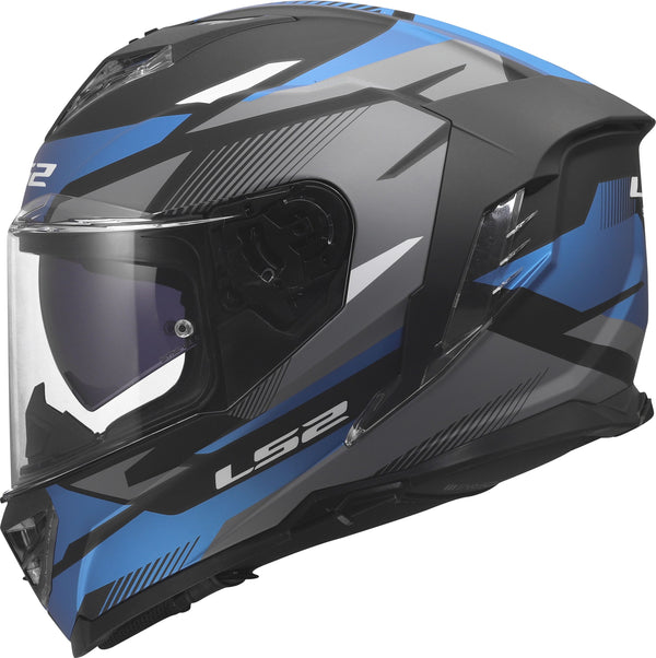 LS2 FF818 Storm III Komai Zwart Mat/Blauw Integraalhelm ECE 22.06