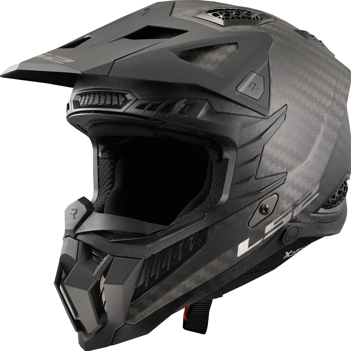 LS2 MX703 X-Force Pro Fim Mat Carbon Crosshelm ECE 22.06