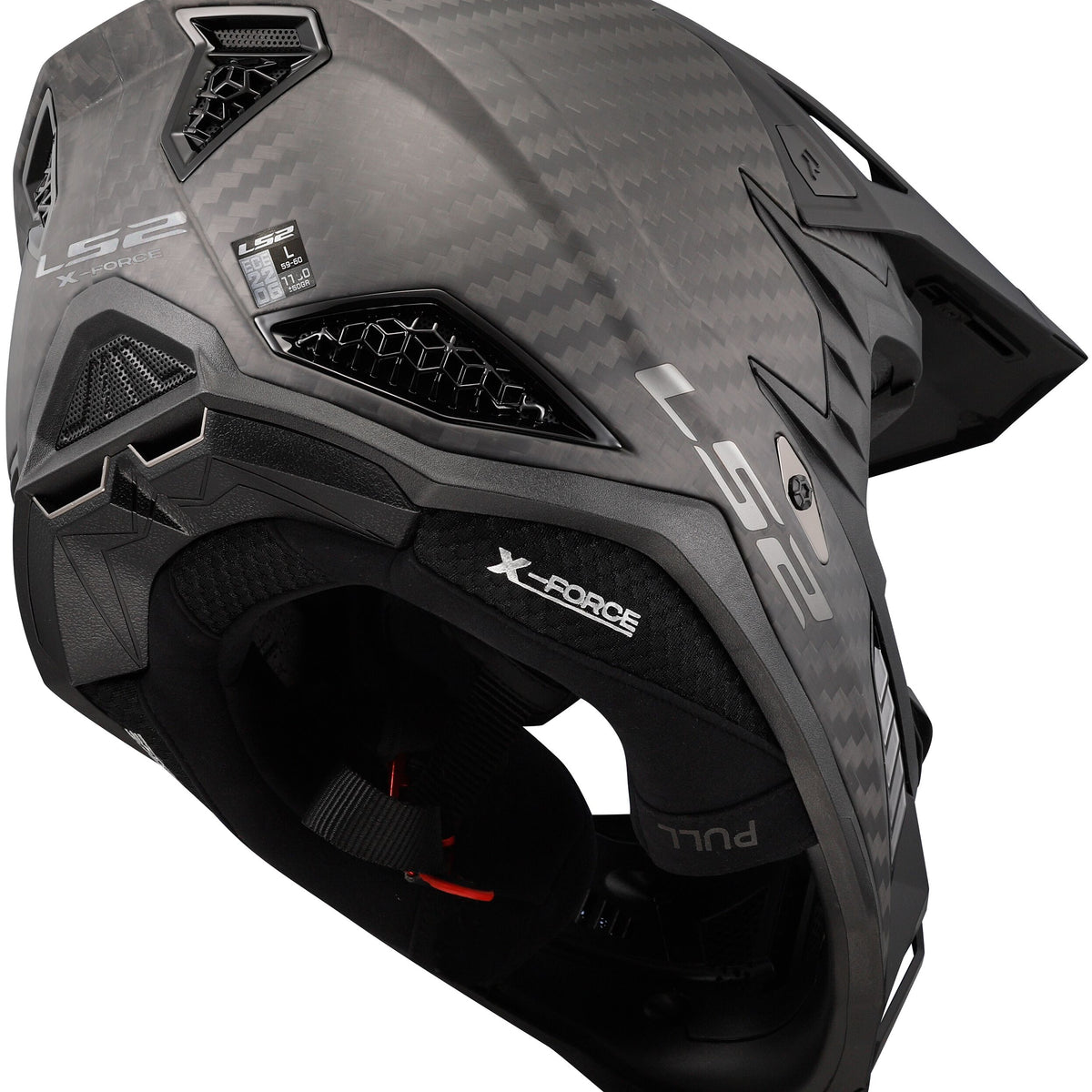 LS2 MX703 X-Force Pro Carbon Mat Crosshelm ECE 22.06 – foto 3