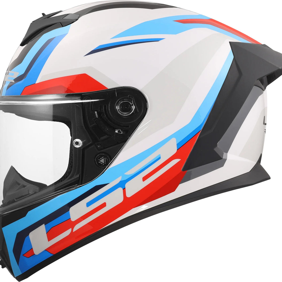 LS2 FF820 Rapid III Hyper Wit/Blauw/Rood Integraalhelm ECE 22.06