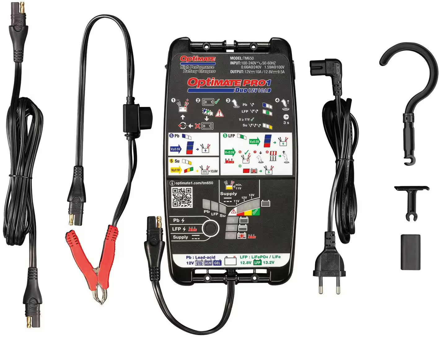 Acculader "OptiMATE PRO-1 DUO" van TECMATE – General Purpose Battery Chargers kopen bij WheelsWork | Motoronderdelen, Gereedschap & Accessoires