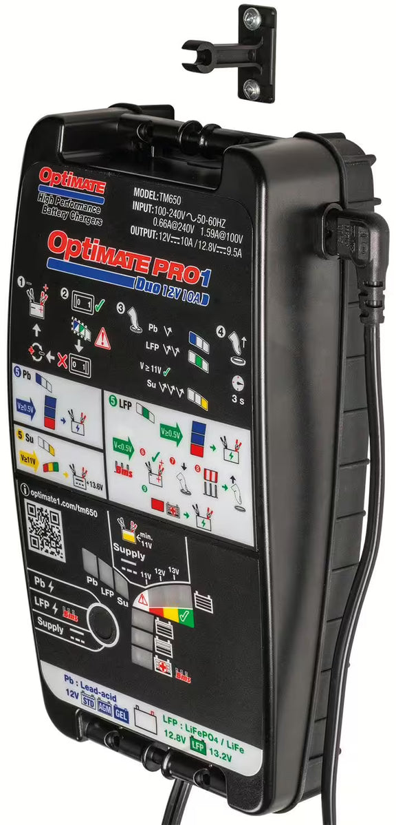 Acculader "OptiMATE PRO-1 DUO" van TECMATE – General Purpose Battery Chargers kopen bij WheelsWork | Motoronderdelen, Gereedschap & Accessoires