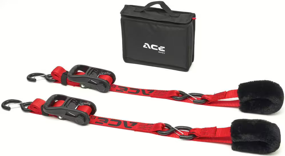 ACE BIKES "Ratchet Premium Deluxe" tension strap set (including carrying bag)