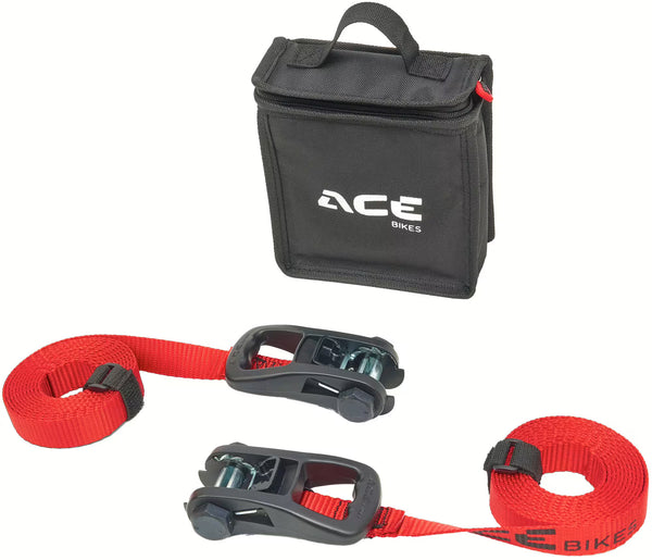ACE BIKES "Ratchet Essential" Set mit Spanngurten
