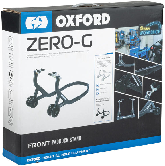 Oxford ZERO-G Voorwiel Paddockstand - Zwart - foto 3