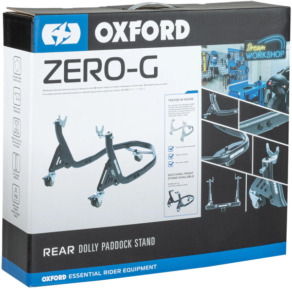 Oxford ZERO-G Dolly Paddockstand - Zwart