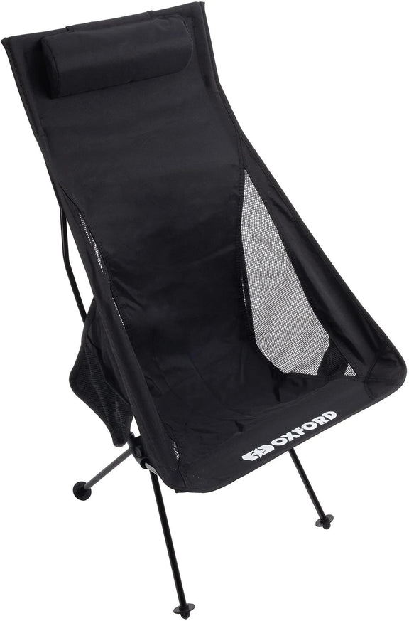 Oxford Hoog model Campingstoel - Zwart