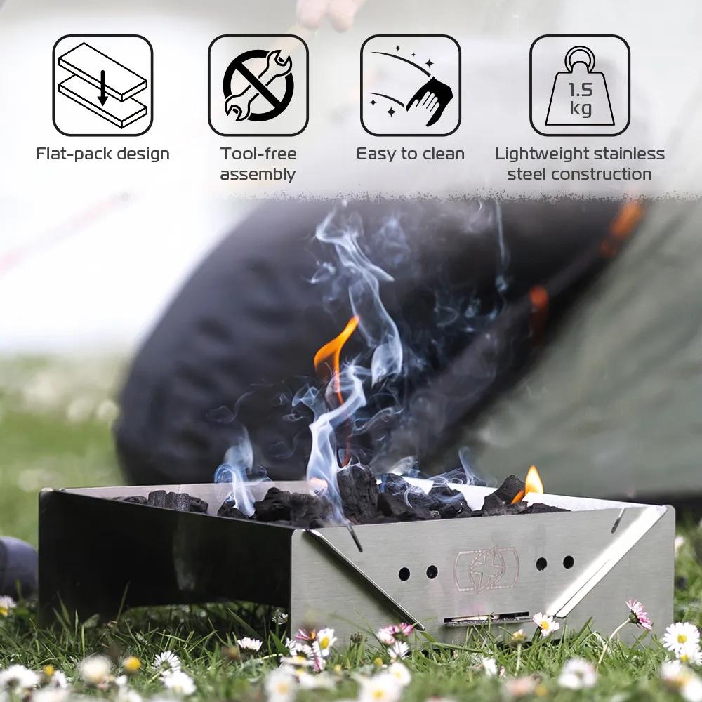 Oxford Opvouwbaar Campinggrill - foto 3