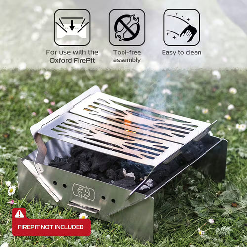 Oxford Grillroosters Set – 2-delige RVS Rasp met Draagtas