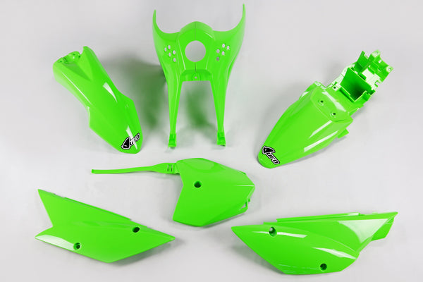 UFO Plasticsatz Grün Kawasaki KLX110 2010-2024