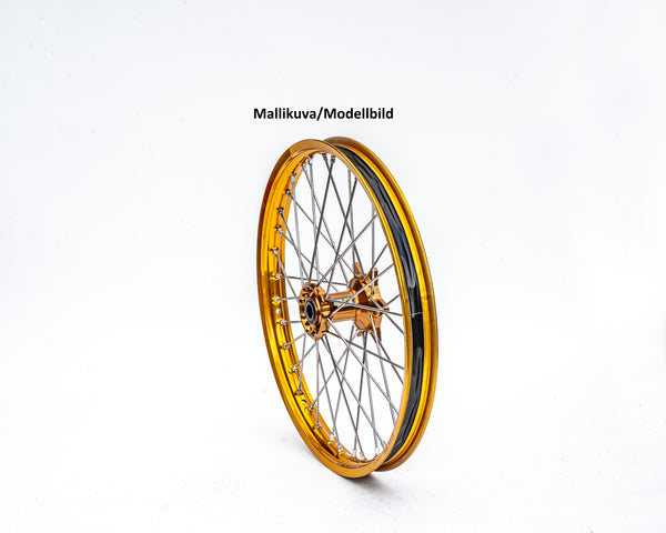 Haan Compleet Wiel 21x1,60 Suzuki RMZ 250 RMZ 450 2005-2024 Naaf magnesium, Velg goud