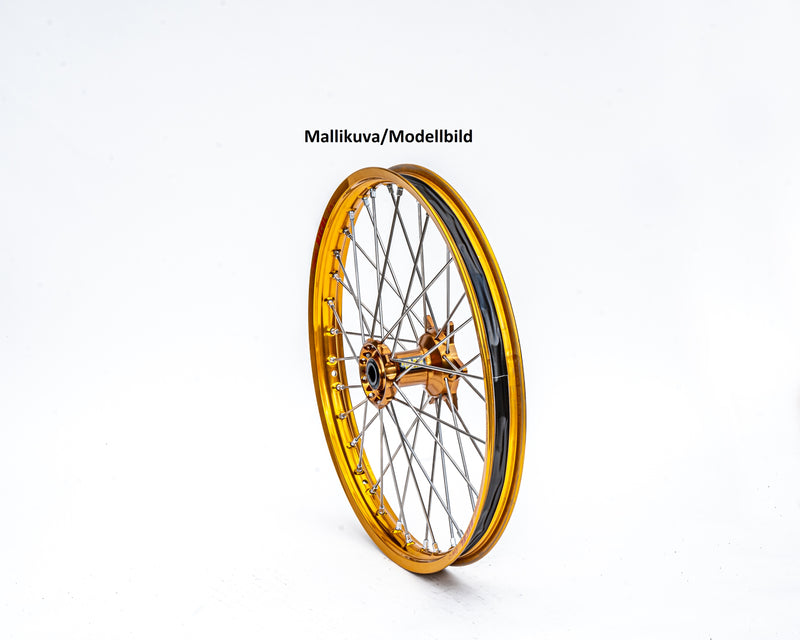 Haan Compleet Wiel 21x1,60 Suzuki RMZ 250 RMZ 450 2005-2024 Naaf magnesium, Velg goud