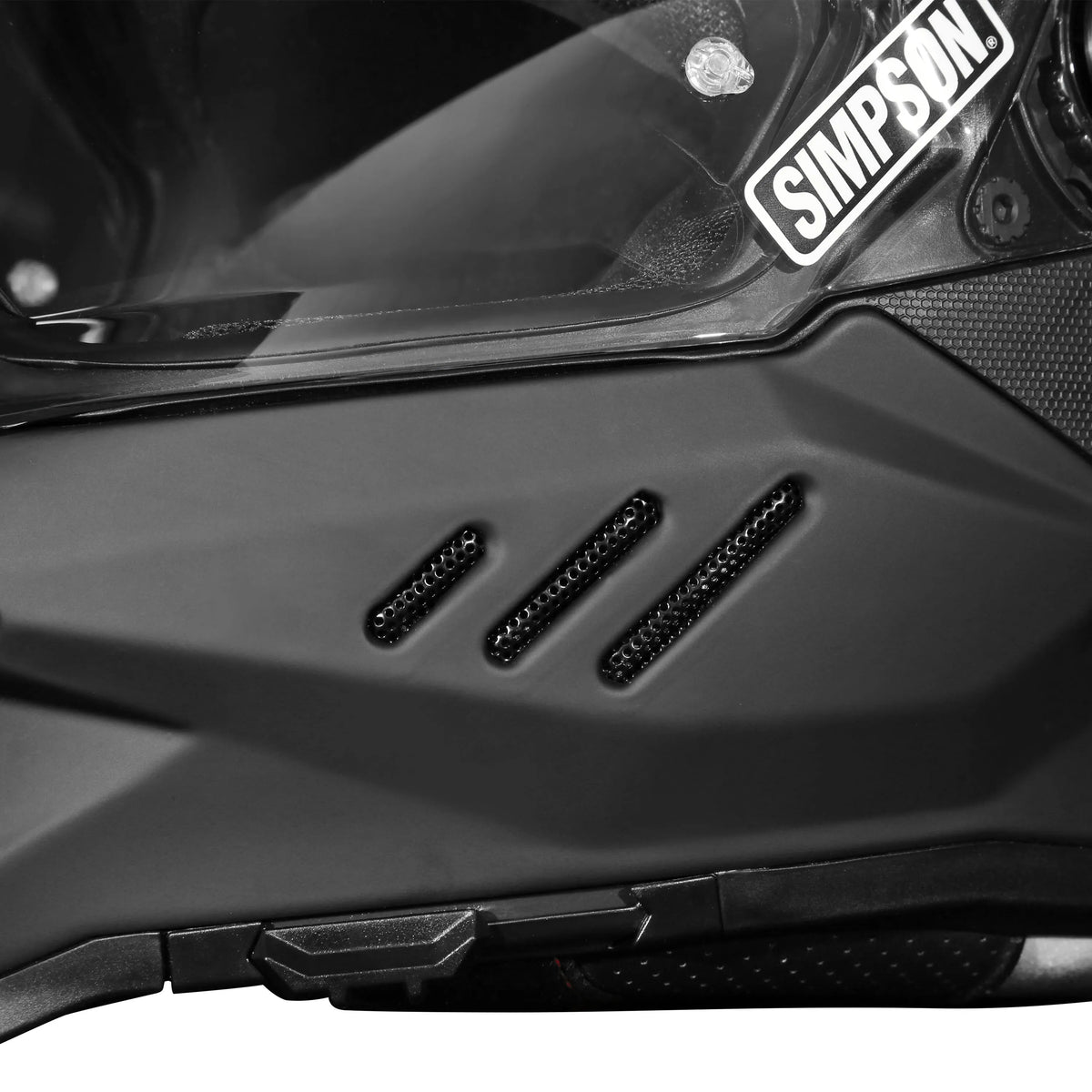 Simpson Xcursion Solid Matt Black Adventure Full-Face Motorcycle Helmet