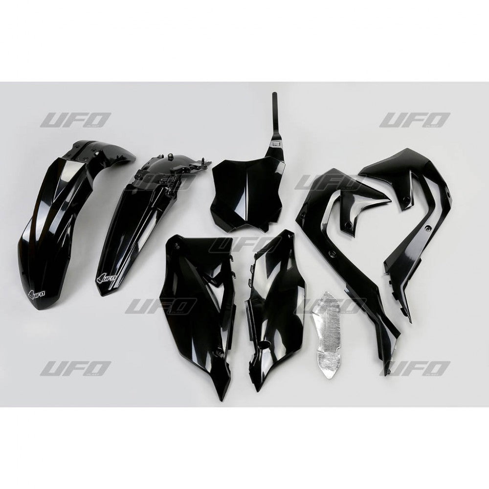 UFO Plasticset Zwart KAWASAKI KX250F/KX450F