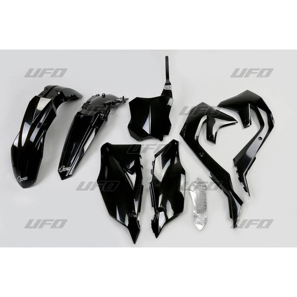 UFO Plasticset Zwart Kawasaki KX250F/KX450F 2019-2024