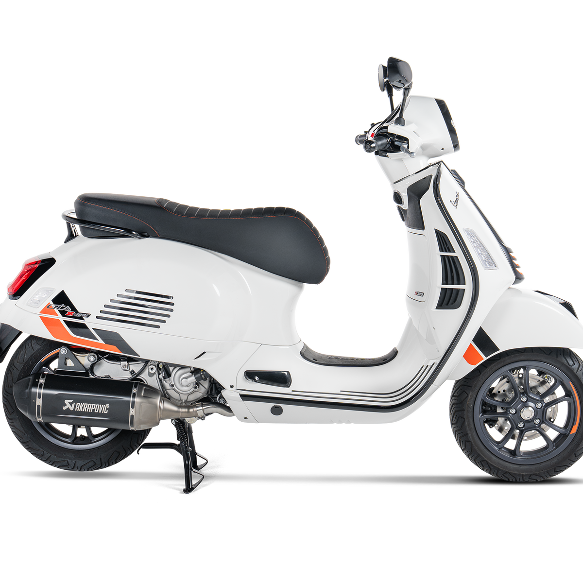 Akrapovic Slip-On Line Einddemper RVS Zwart Vespa GTS 310 2024-2025, productfoto 2