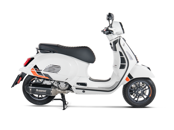 Akrapovic Slip-On Line Einddemper RVS Zwart Vespa GTS 310 2024-2025, productfoto 2
