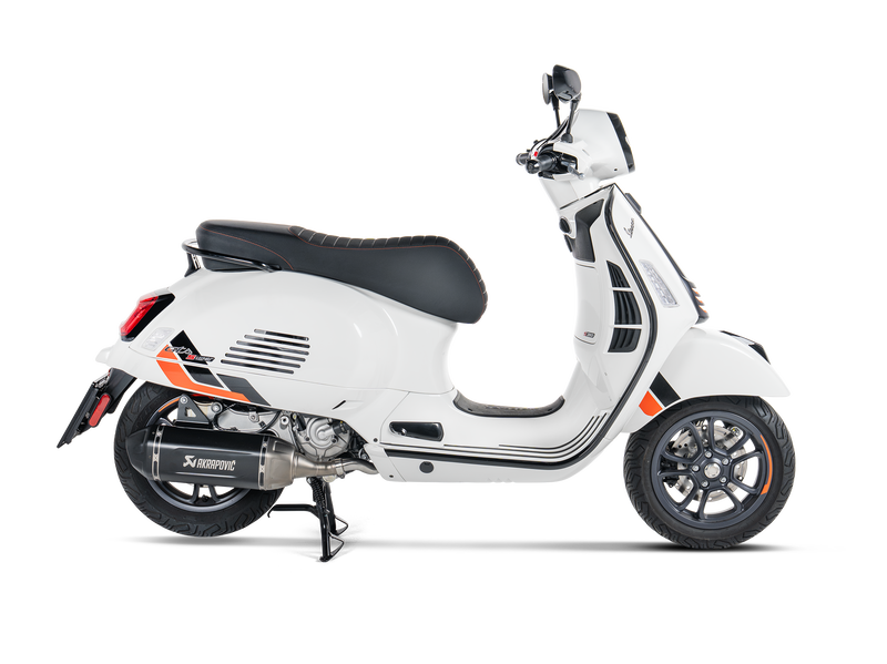 Akrapovic Slip-On Line Einddemper RVS Zwart Vespa GTS 310 2024-2025, productfoto 2