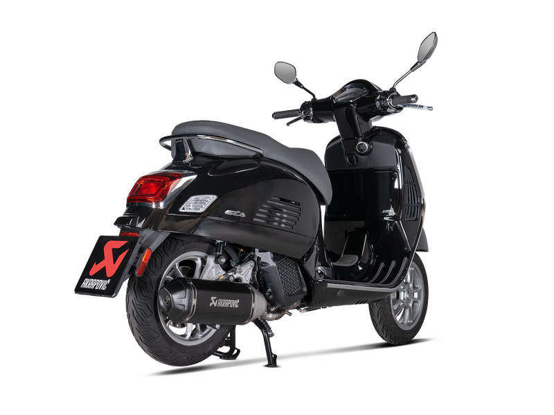 Akrapovic Slip-On Line Einddemper RVS Zwart Vespa GTS 125 2024-2025, productfoto 4