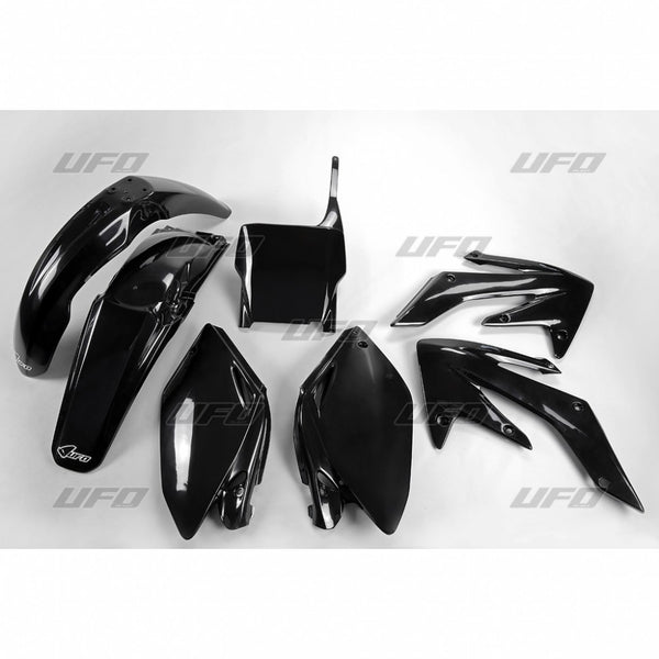 UFO Plasticset Zwart Honda CRF250R 2004-2005