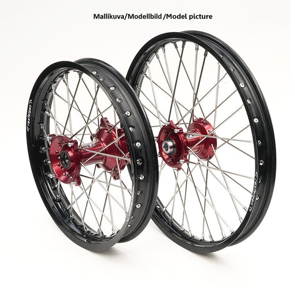 Rex Naaf 21x1,60 Suzuki RMZ250/RMZ450 2005-2024 Velg zwart, Rood