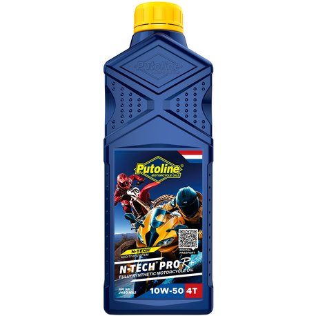 Putoline N-Tech® Pro R 10W-50 motorolie 1 liter
