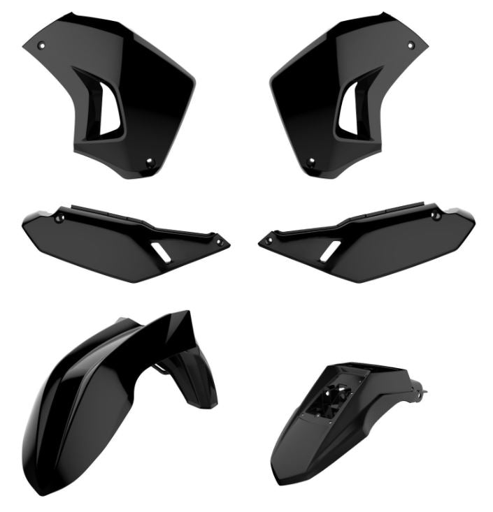 Polisport Plasticset Zwart KAWASAKI KLR650 2008-2018