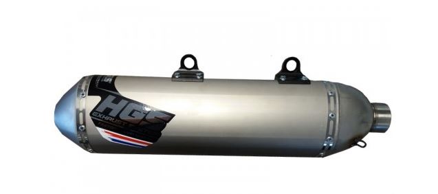 HGS Einddemper 4-takt Enduro staal grijs KTM 350 EXC-F 2024-2026