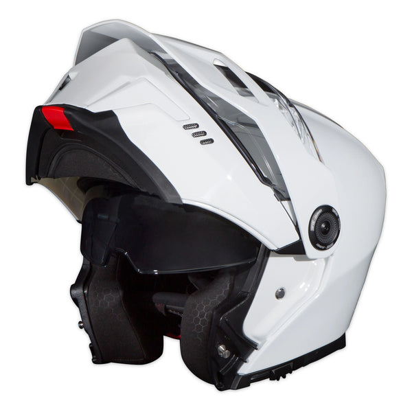 Simpson Journey Solid White Adventure Helmet ECE 22.06 Pinlock Motorcycle Helmet