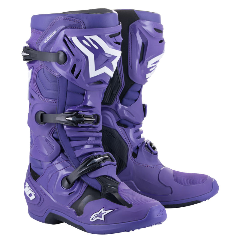 Alpinestars Tech 10 Violett/Schwarz Motocross Stiefel