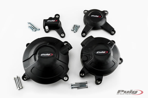 Puig Kit 3 Caps Motorblokdeksels Yamaha MT-09/MT-09 SP zwart