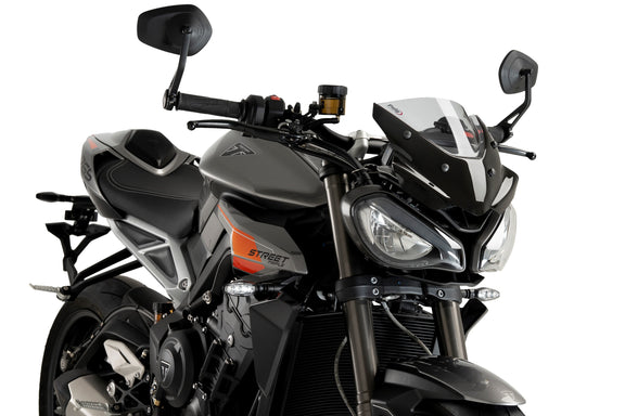 Puig Windscherm New Generation Sport Triumph Street Triple - Dark Smoke donker smoke