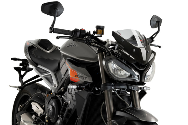 Puig Windshield New Generation Sport Triumph Street Triple - Dark Smoke