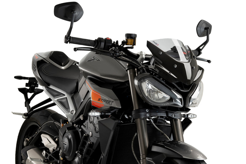 Puig Windscherm New Generation Sport Triumph Street Triple - Dark Smoke donker smoke