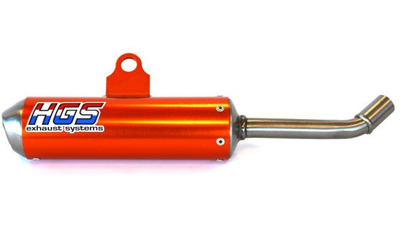 HGS Einddemper 2-takt staal oranje Husqvarna TC85 / KTM 85 SX 2025-2026