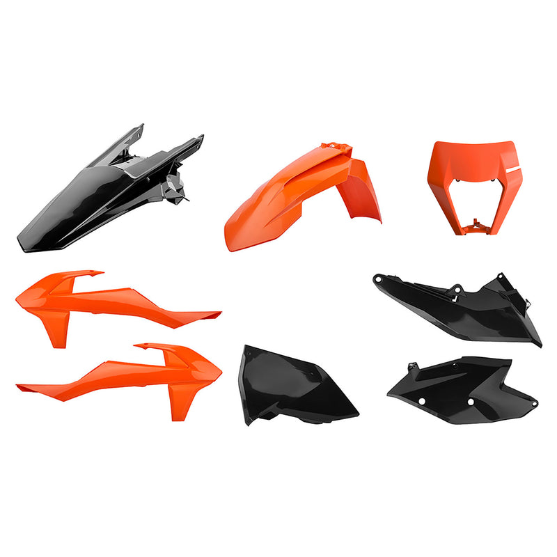 Polisport Plasticset Zwart KTM 125 EXC/150 EXC 2017-2019